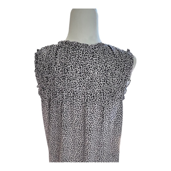 Lucky Brand Leopard Printed Sleeveless Tunic Top Large - Picture 6 of 7